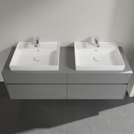 Тумба під раковину Villeroy&Boch Collaro 160х50 см МДФ глянсовий сірий C02400FP