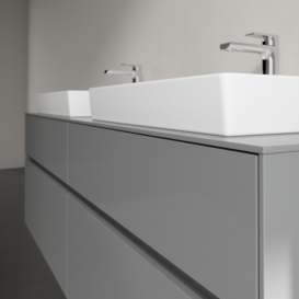 Тумба під раковину Villeroy&Boch Collaro 160х50 см МДФ глянсовий сірий C02400FP