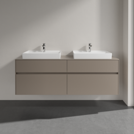 Тумба под раковину Villeroy & Boch Collaro 160х50 см ДСП трюфель серый C02400VG