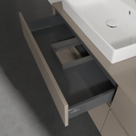Тумба под раковину Villeroy & Boch Collaro 160х50 см ДСП трюфель серый C02400VG