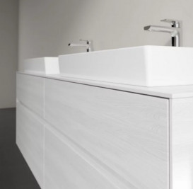 Тумба під раковину Villeroy&Boch Collaro 160х50 см ДСП біле дерево C02400E8