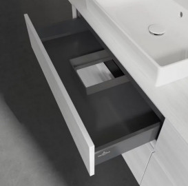 Тумба під раковину Villeroy&Boch Collaro 160х50 см ДСП біле дерево C02400E8