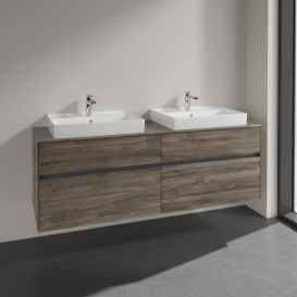 Тумба под раковину Villeroy & Boch Collaro 160х50 см ДСП каменный дуб C02400RK