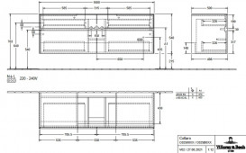 Тумба под раковину Villeroy & Boch Collaro 160х50 см ДСП белый матовый C02500MS