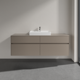 Тумба под раковину Villeroy & Boch Collaro 160х50 см ДСП трюфель серый C02500VG