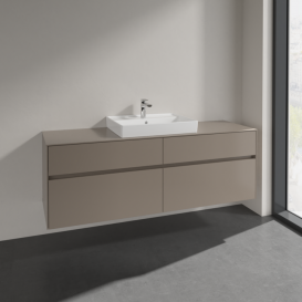 Тумба под раковину Villeroy & Boch Collaro 160х50 см ДСП трюфель серый C02500VG