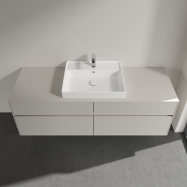 Тумба під раковину Villeroy&Boch Collaro 160х50 см ДСП м'який сірий C02500VK