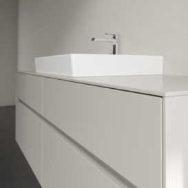 Тумба під раковину Villeroy&Boch Collaro 160х50 см ДСП м'який сірий C02500VK