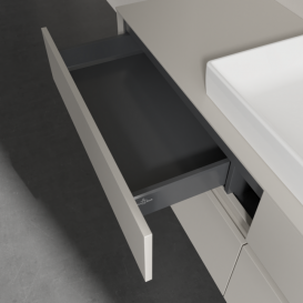 Тумба під раковину Villeroy&Boch Collaro 160х50 см ДСП м'який сірий C02500VK