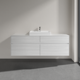 Тумба под раковину Villeroy & Boch Collaro 160х50 см ДСП белое дерево C02500E8