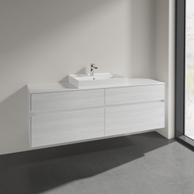 Тумба под раковину Villeroy & Boch Collaro 160х50 см ДСП белое дерево C02500E8