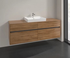 Тумба под раковину Villeroy & Boch Collaro 160х50 см ДСП дуб канзас C02500RH
