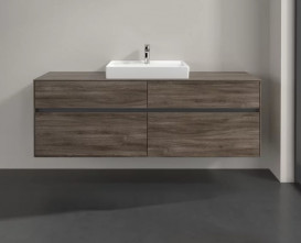 Тумба под раковину Villeroy & Boch Collaro 160х50 см ДСП каменный дуб C02500RK