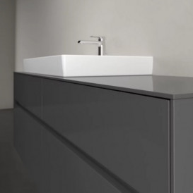 Тумба под раковину Villeroy & Boch Collaro 160х50 см МДФ глянцевый серый C02600FP