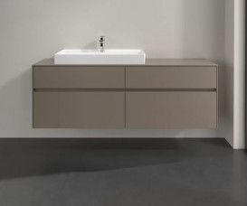 Тумба под раковину Villeroy & Boch Collaro 160х50 см ДСП трюфель серый C02600VG