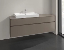 Тумба под раковину Villeroy & Boch Collaro 160х50 см ДСП трюфель серый C02600VG