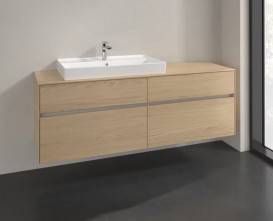 Тумба під раковину Villeroy&Boch Collaro 160х50 см ДСП північний дуб C02600VJ