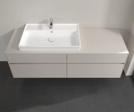 Тумба під раковину Villeroy&Boch Collaro 160х50 см ДСП м'який сірий C02600VK