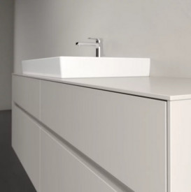 Тумба під раковину Villeroy&Boch Collaro 160х50 см ДСП м'який сірий C02600VK