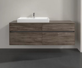 Тумба під раковину Villeroy & Boch Collaro 160х50 см ДСП кам'яний дуб C02600RK