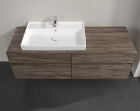 Тумба під раковину Villeroy & Boch Collaro 160х50 см ДСП кам'яний дуб C02600RK