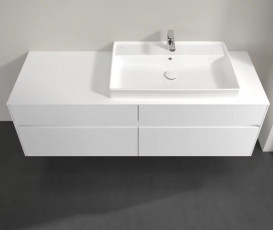 Тумба під раковину Villeroy&Boch Collaro 160х50 см МДФ глянсовий білий C02700DH
