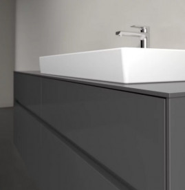 Тумба под раковину Villeroy & Boch Collaro 160х50 см МДФ глянцевый серый C02700FP