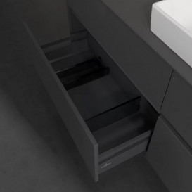 Тумба под раковину Villeroy & Boch Collaro 160х50 см МДФ глянцевый серый C02700FP