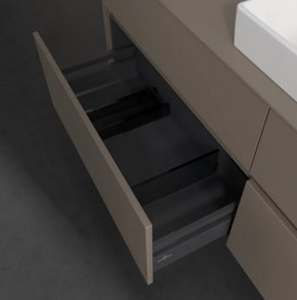 Тумба под раковину Villeroy & Boch Collaro 160х50 см ДСП трюфель серый  C02700VG
