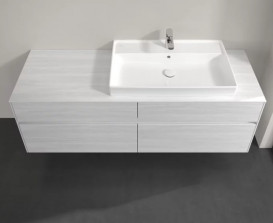 Тумба під раковину Villeroy&Boch Collaro 160х50 см ДСП біле дерево C02700E8