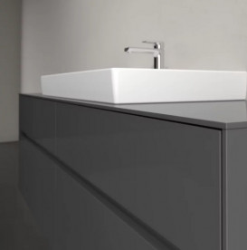 Тумба под раковину Villeroy & Boch Collaro 160х50 см МДФ глянцевый серый C02800FP