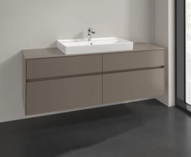 Тумба под раковину Villeroy & Boch Collaro 160х50 см ДСП трюфель серый C02800VG