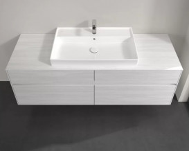 Тумба под раковину Villeroy & Boch Collaro 160х50 см ДСП белое дерево C02800E8