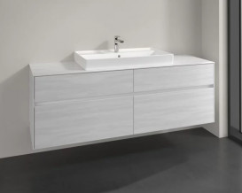 Тумба под раковину Villeroy & Boch Collaro 160х50 см ДСП белое дерево C02800E8