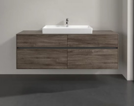 Тумба под раковину Villeroy & Boch Collaro 160х50 см ДСП каменный дуб C02800RK