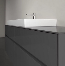 Тумба под раковину Villeroy & Boch Collaro 160х50 см МДФ глянцевый серый C02900FP