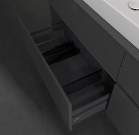 Тумба под раковину Villeroy & Boch Collaro 160х50 см МДФ глянцевый серый C02900FP