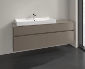 Тумба под раковину Villeroy & Boch Collaro 160х50 см ДСП трюфель серый C02900VG