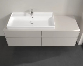 Тумба під раковину Villeroy & Boch Collaro 160х50 см ДСП м'який сірий C02900VK