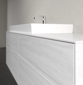 Тумба під раковину Villeroy&Boch Collaro 160х50 см ДСП біле дерево C02900E8