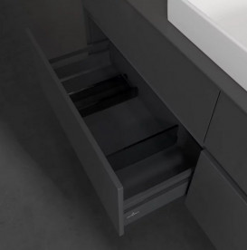 Тумба під раковину Villeroy&Boch Collaro 160х50 см МДФ глянсовий сірий C03000FP