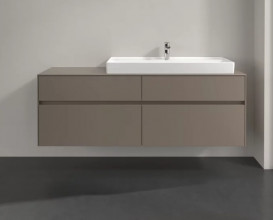 Тумба под раковину Villeroy & Boch Collaro 160х50 см ДСП трюфель серый C03000VG