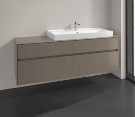 Тумба под раковину Villeroy & Boch Collaro 160х50 см ДСП трюфель серый C03000VG