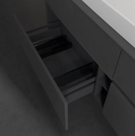 Тумба под раковину Villeroy & Boch Collaro 160х50 см МДФ глянцевый серый C03100FP