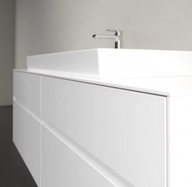 Тумба під раковину Villeroy&Boch Collaro 160х50 см ДСП білий матовий C03100MS