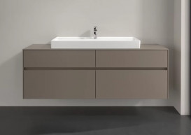 Тумба под раковину Villeroy & Boch Collaro 160х50 см ДСП трюфель серый C03100VG