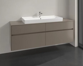 Тумба под раковину Villeroy & Boch Collaro 160х50 см ДСП трюфель серый C03100VG