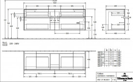 Тумба під раковину Villeroy & Boch Collaro 160х50 см ДСП дуб аризона C03100VH