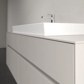 Тумба под раковину Villeroy & Boch Collaro 160х50 см ДСП мягкий серый C03100VK