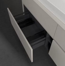 Тумба под раковину Villeroy & Boch Collaro 160х50 см ДСП мягкий серый C03100VK